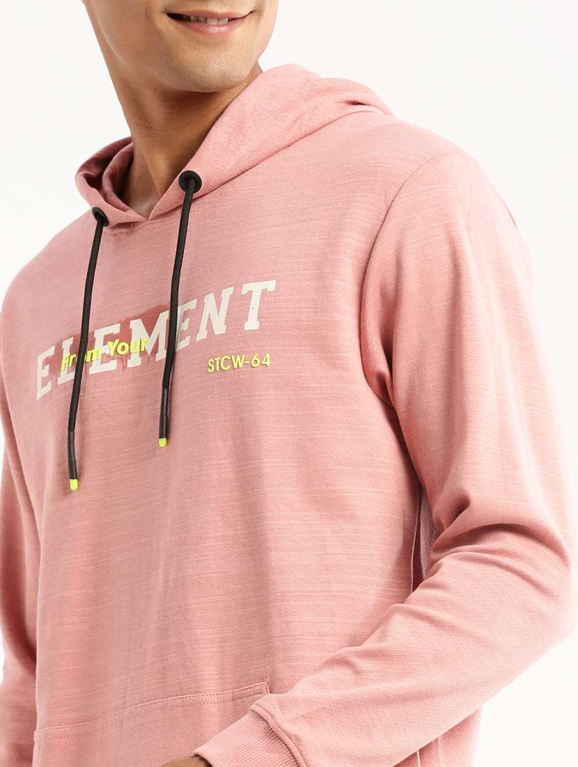 peach cotton chest print sweatshirt - 22505177 -  Standard Image - 1