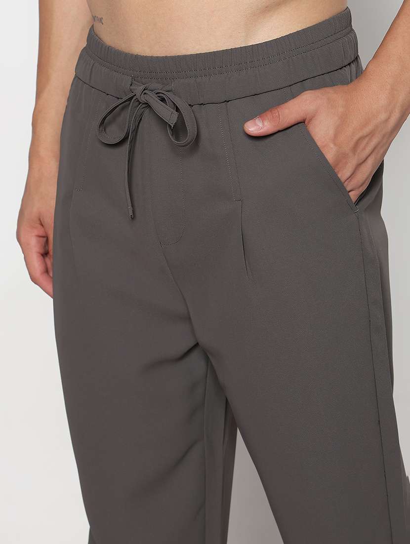 Men Solid Low Rise Relaxed Fit Track Pant - 22505183 -  Standard Image - 1