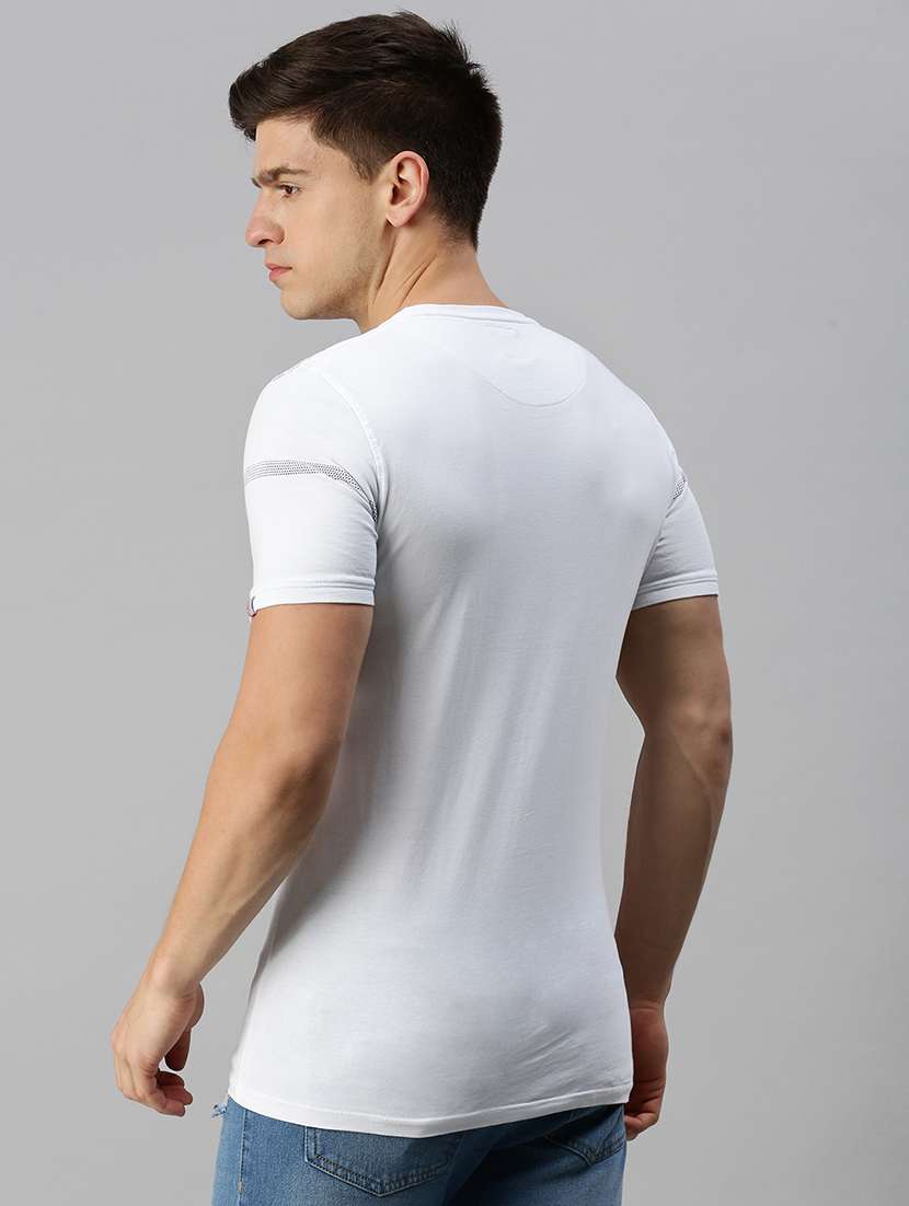 men printed short sleeve slim fit t-shirt - 22505186 -  Standard Image - 4
