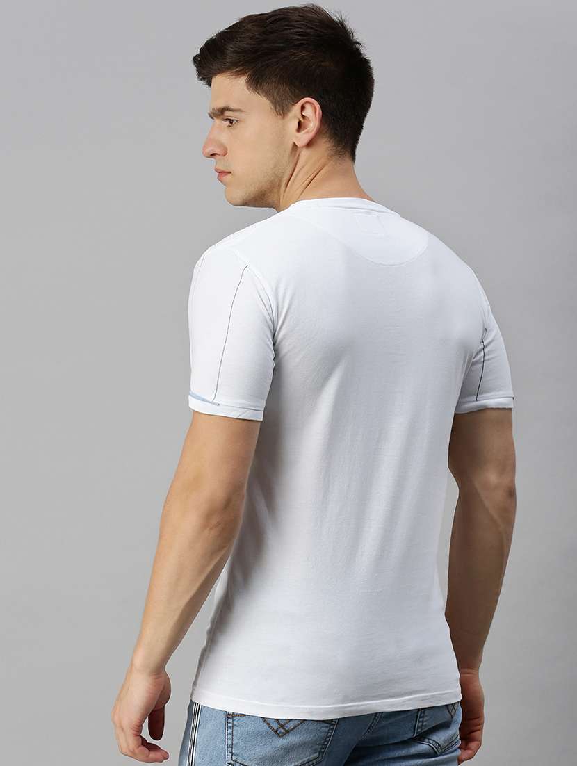 men printed short sleeve slim fit t-shirt - 22505188 -  Standard Image - 4