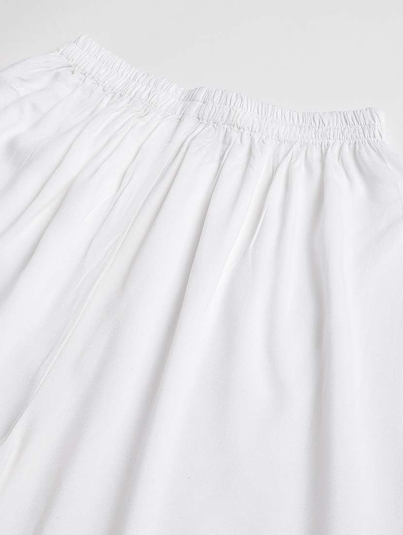 women solid mid rise straight fit palazzo - 22505224 -  Standard Image - 1