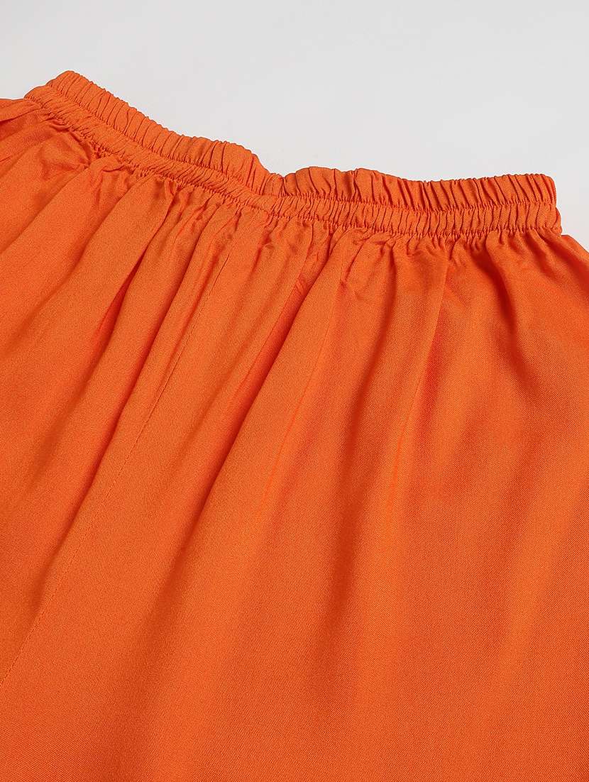 women solid mid rise relaxed fit palazzo - 22505230 -  Standard Image - 1