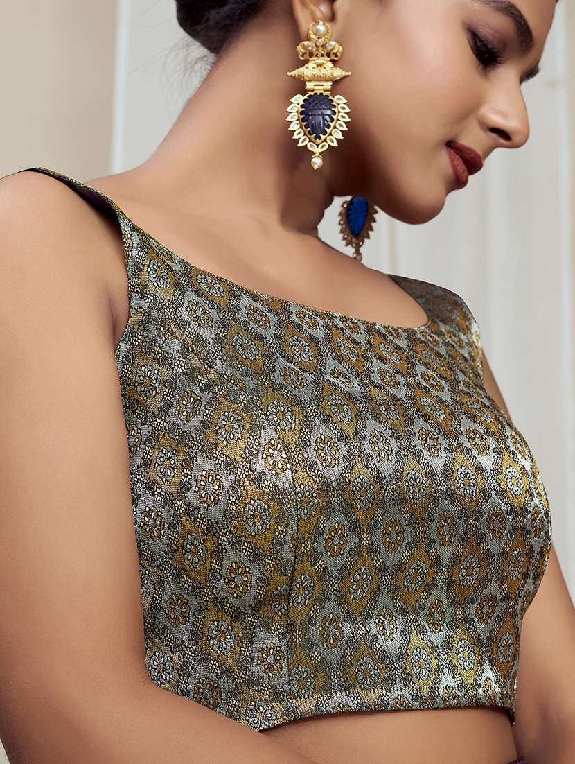 women self design sleeveless stitched blouse - 22505301 -  Standard Image - 1