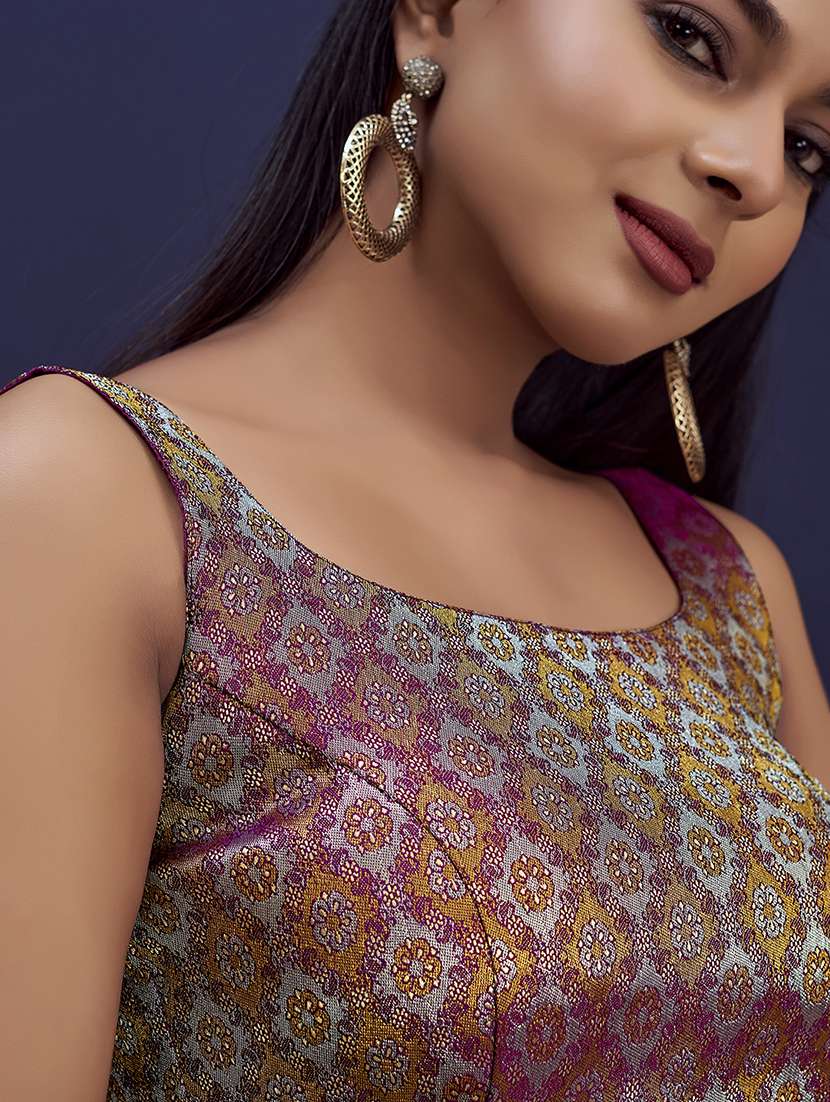 women self design sleeveless stitched blouse - 22505303 -  Standard Image - 1