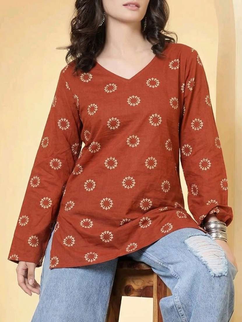 women straight printed kurti - 22505394 -  Standard Image - 1