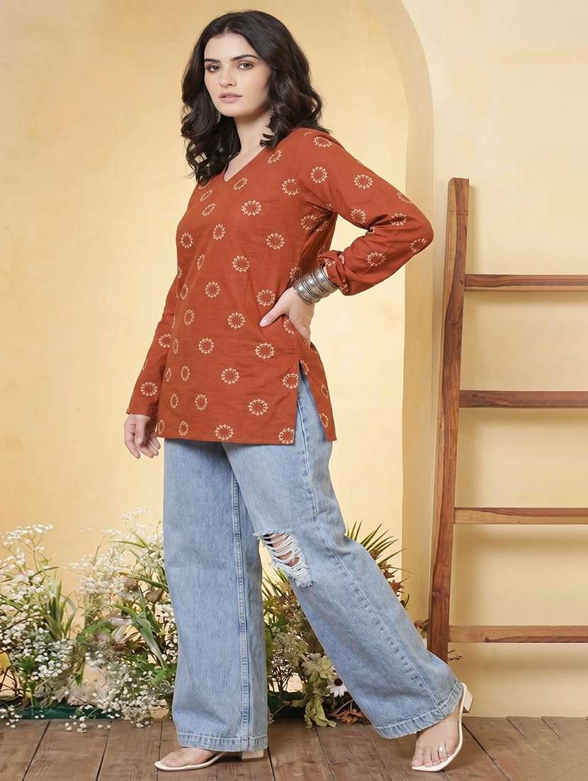 women straight printed kurti - 22505394 -  Standard Image - 4