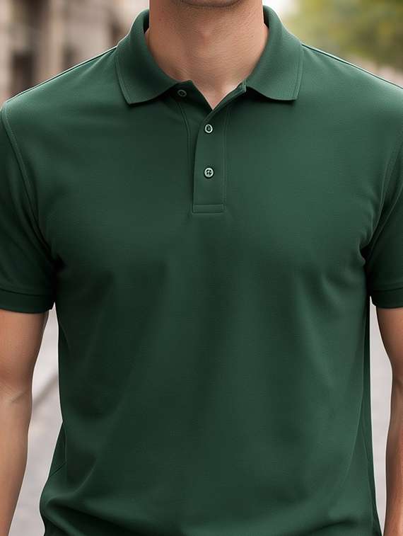 men solid short sleeve regular fit polo t-shirt - 22505871 -  Standard Image - 1