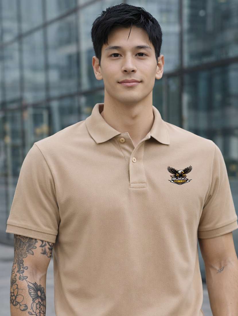 men logo print short sleeve regular fit polo t-shirt - 22505898 -  Standard Image - 1