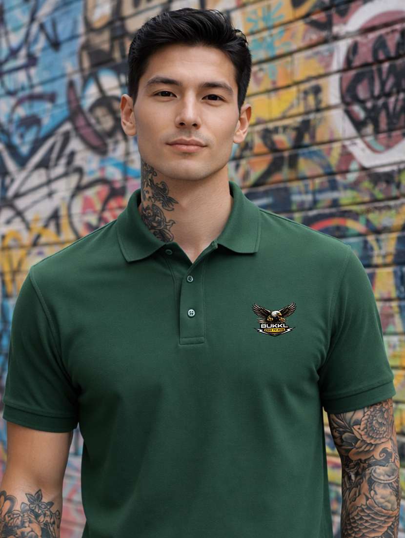 men logo print short sleeve regular fit polo t-shirt - 22505900 -  Standard Image - 1