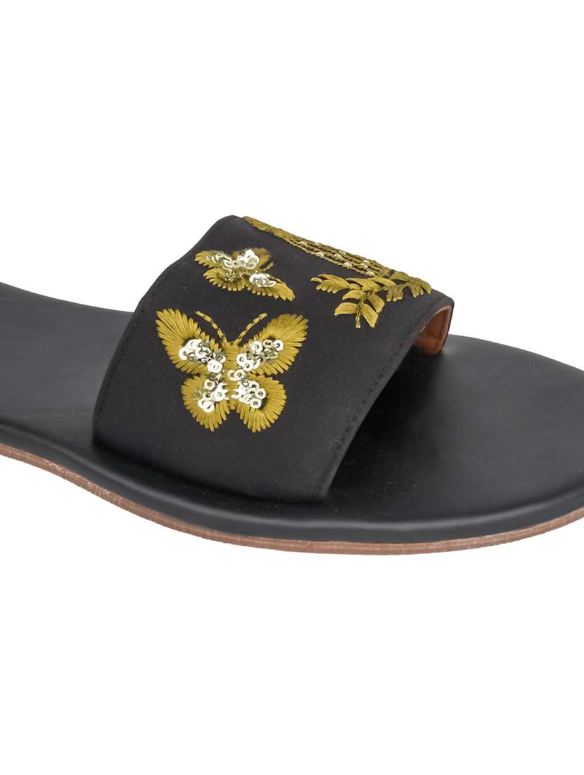 women embroidered slip on flats - 22505910 -  Standard Image - 4