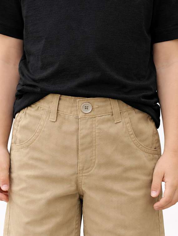 boys solid mid rise joggers - 22505993 -  Standard Image - 1