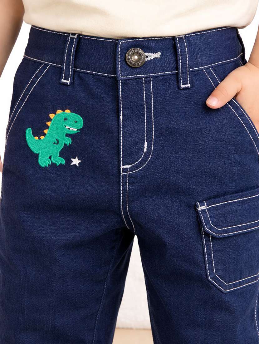 boys solid mid rise straight jeans - 22505997 -  Standard Image - 1