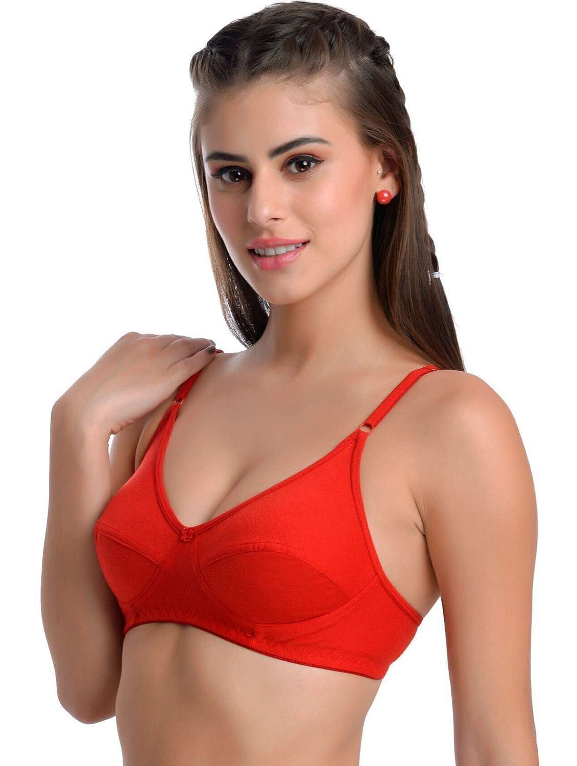 women pack of 6 non padded regular bra - 22507505 -  Standard Image - 1