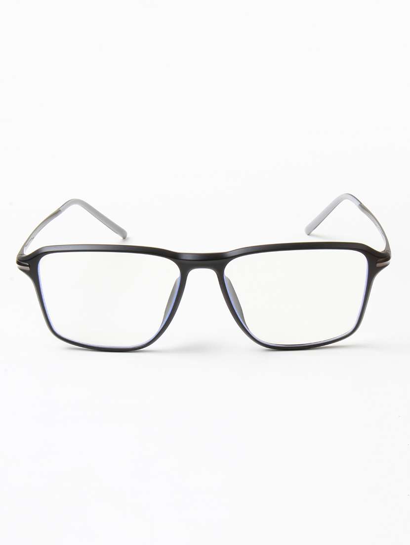 Ted Smith Unisex Rectangle Black Full Rim Frames - 22507666 -  Standard Image - 1
