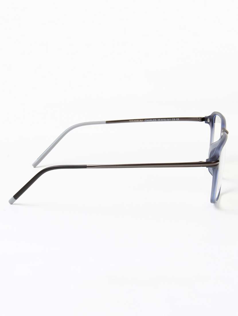 ted smith unisex rectangle blue full rim frames - 22507668 -  Standard Image - 4