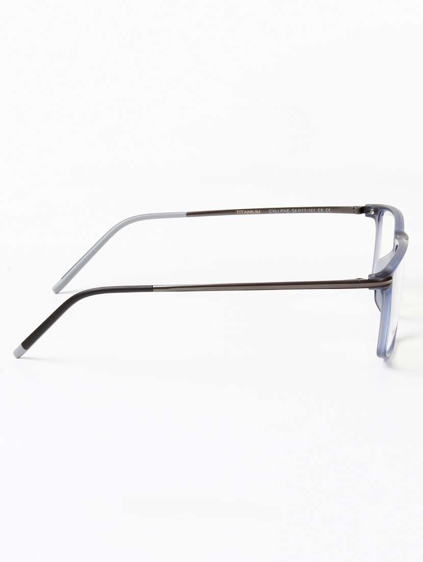 ted smith unisex rectangle blue full rim frames - 22507673 -  Standard Image - 4