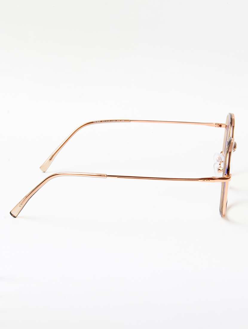 ted smith unisex metal round silver full rim frames - 22507681 -  Standard Image - 4