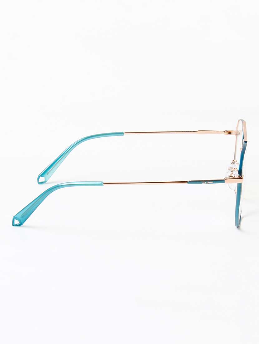 ted smith unisex metal aviator blue-gold full rim frames - 22507688 -  Standard Image - 4