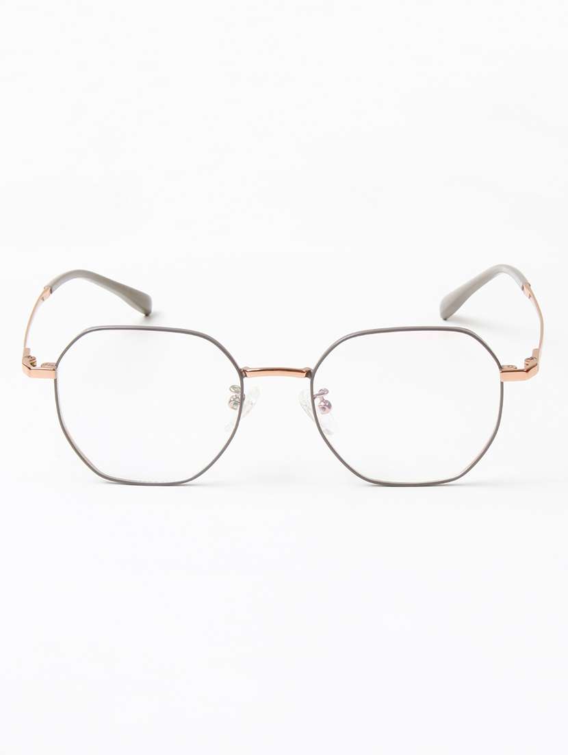 ted smith unisex titanium octagon gold-grey full rim frames - 22507692 -  Standard Image - 1