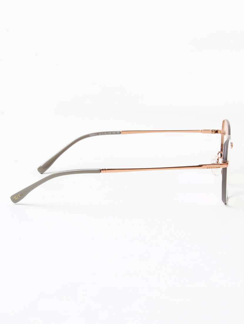 ted smith unisex titanium octagon gold-grey full rim frames - 22507692 -  Standard Image - 4