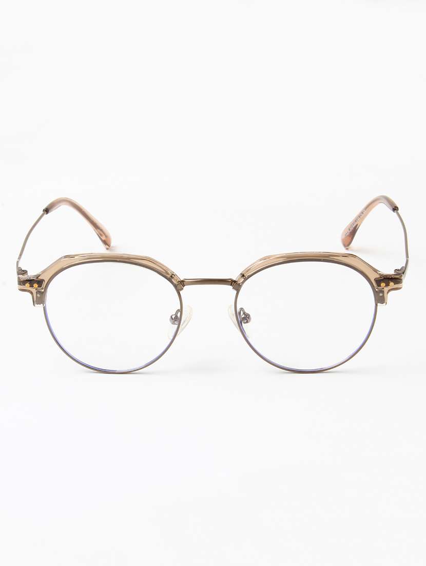 ted smith unisex titanium clubmaster steel-brown full rim frames - 22507695 -  Standard Image - 1