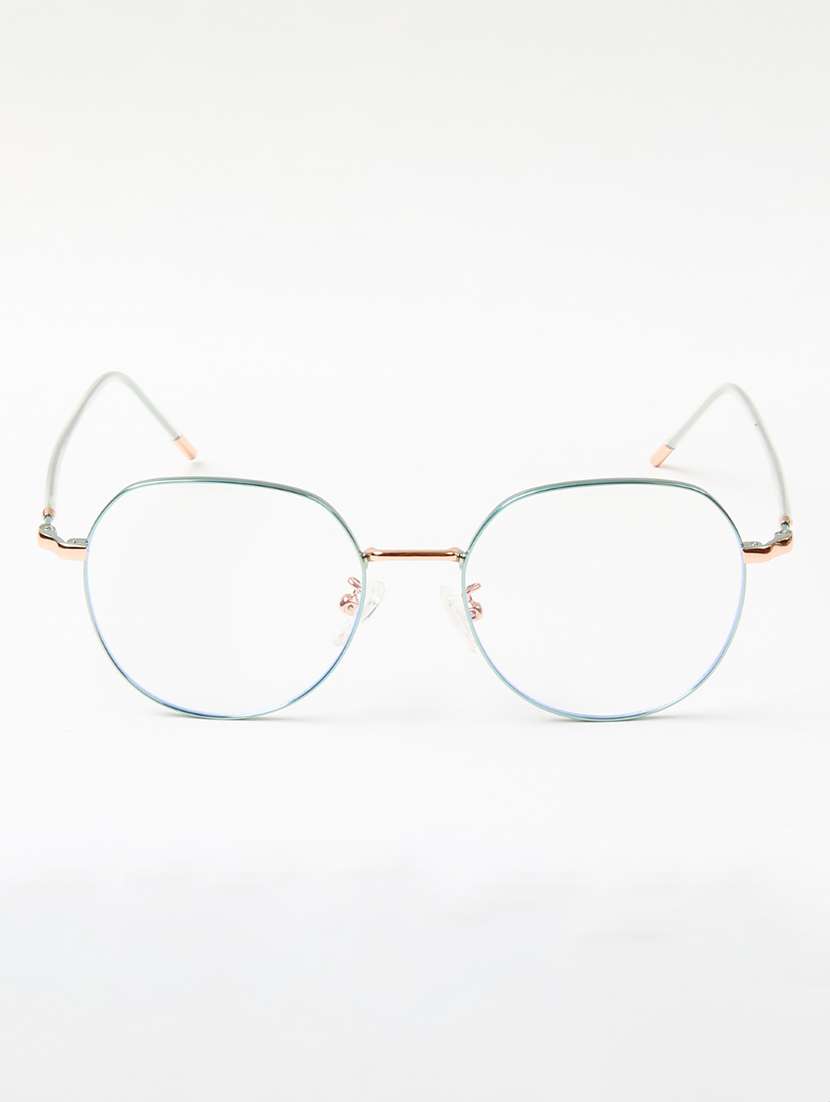 ted smith unisex metal round gold-green full rim frames - 22507699 -  Standard Image - 1