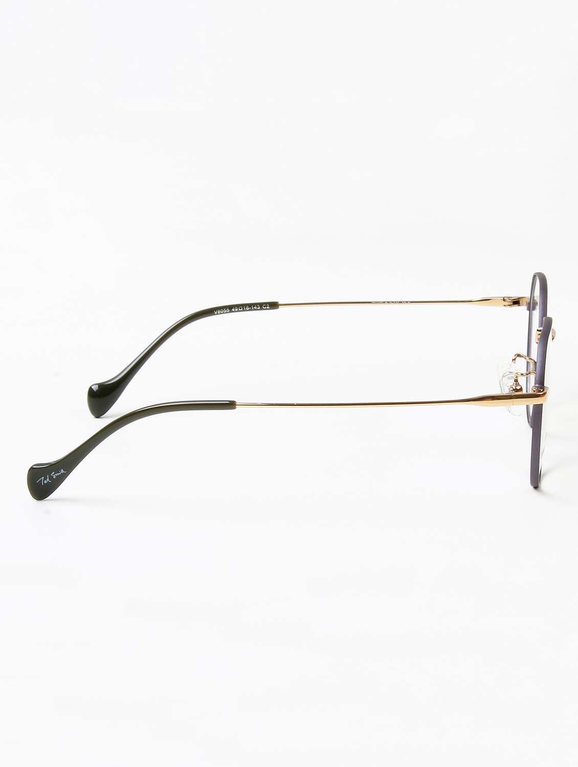 ted smith unisex titanium round black-gold full rim frames - 22507706 -  Standard Image - 4