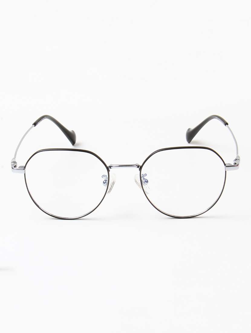 ted smith unisex titanium round black-silver full rim frames - 22507707 -  Standard Image - 1