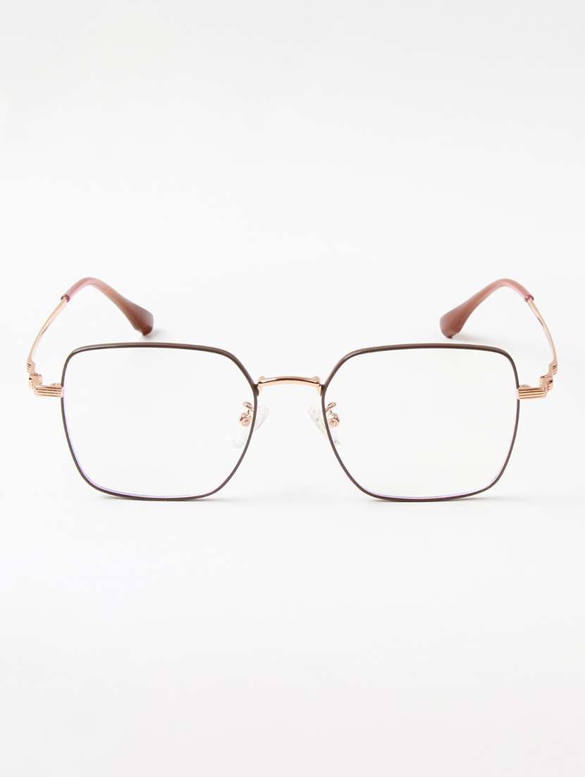 ted smith unisex metal square brown-gold full rim frames - 22507710 -  Standard Image - 1