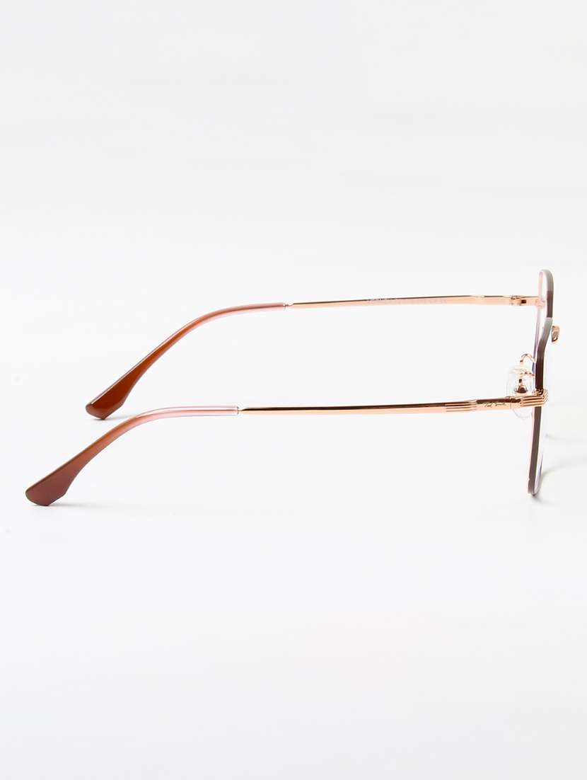 ted smith unisex metal square brown-gold full rim frames - 22507710 -  Standard Image - 4