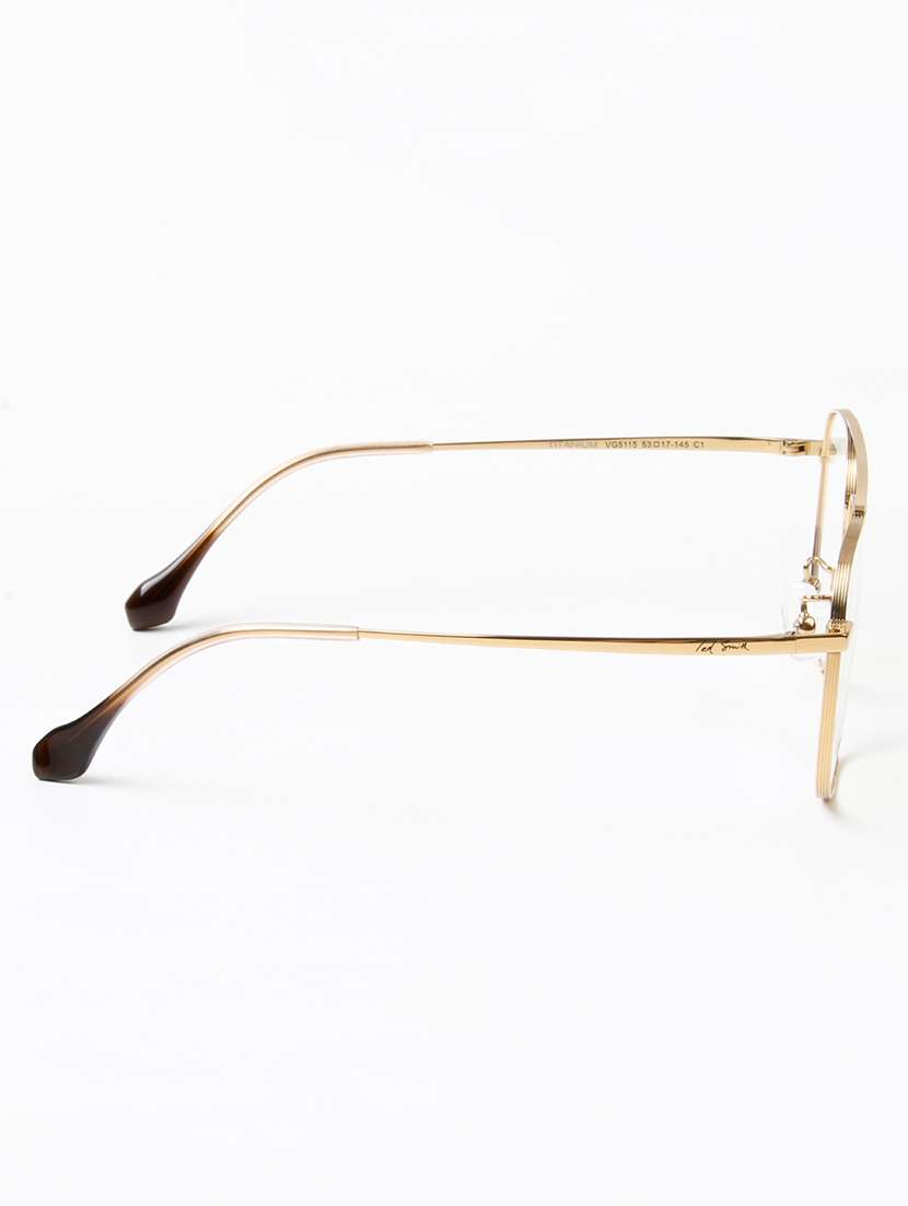 ted smith unisex titanium aviator gold full rim frames - 22507711 -  Standard Image - 4