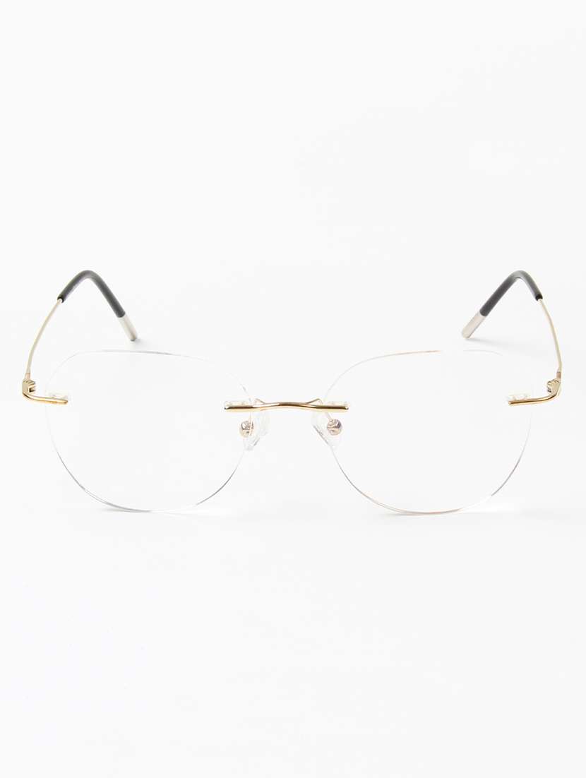 ted smith unisex titanium butterfly gold rimless frames - 22507717 -  Standard Image - 1