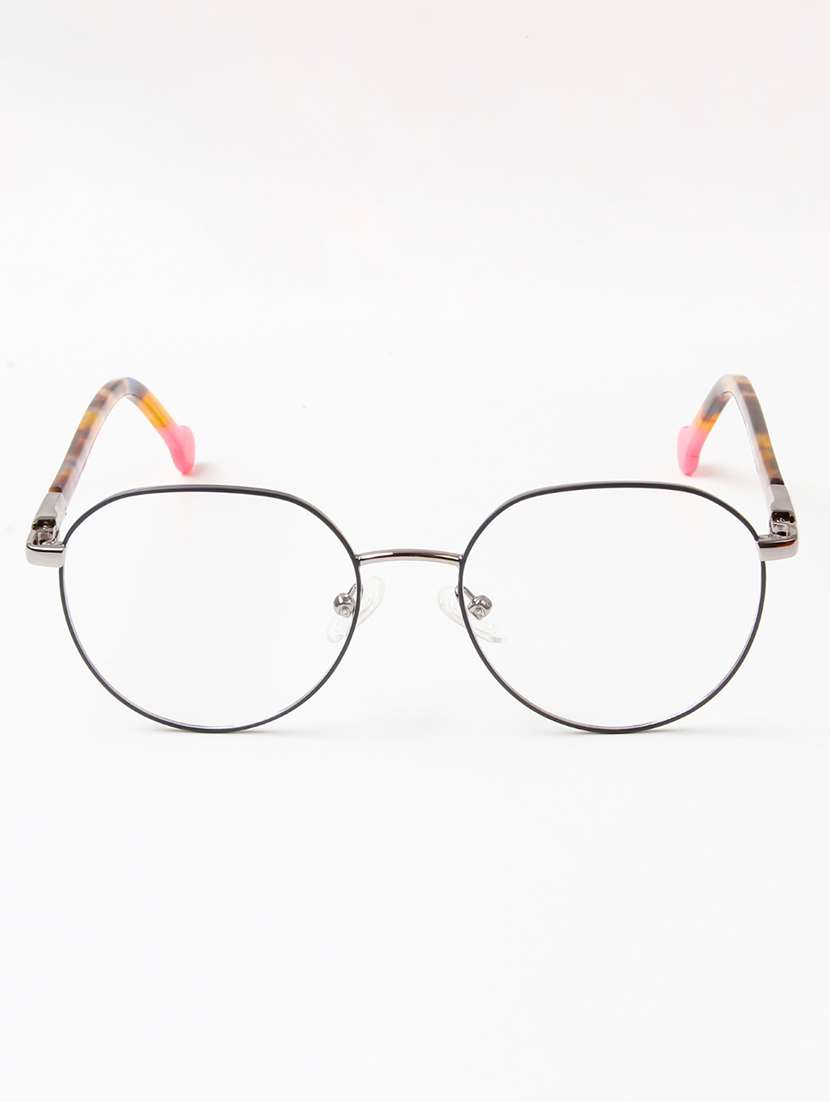 ted smith unisex metal oval black-silver full rim frames - 22507728 -  Standard Image - 1