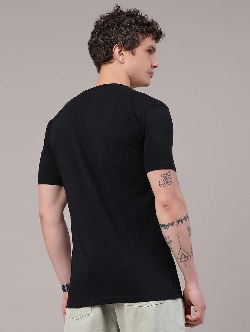 men printed short sleeve slim fit t-shirt - 22507790 -  Standard Image - 4