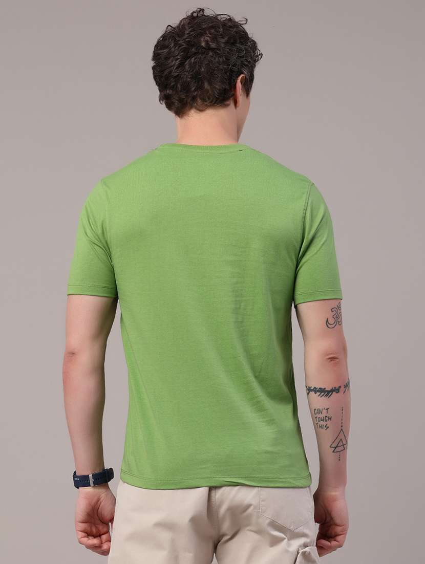men printed short sleeve slim fit t-shirt - 22507794 -  Standard Image - 4