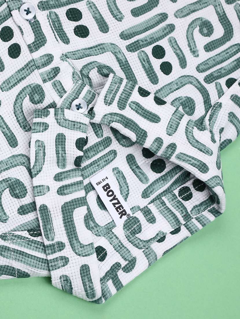 boys printed short sleeves regular fit shirt - 22507942 -  Standard Image - 4