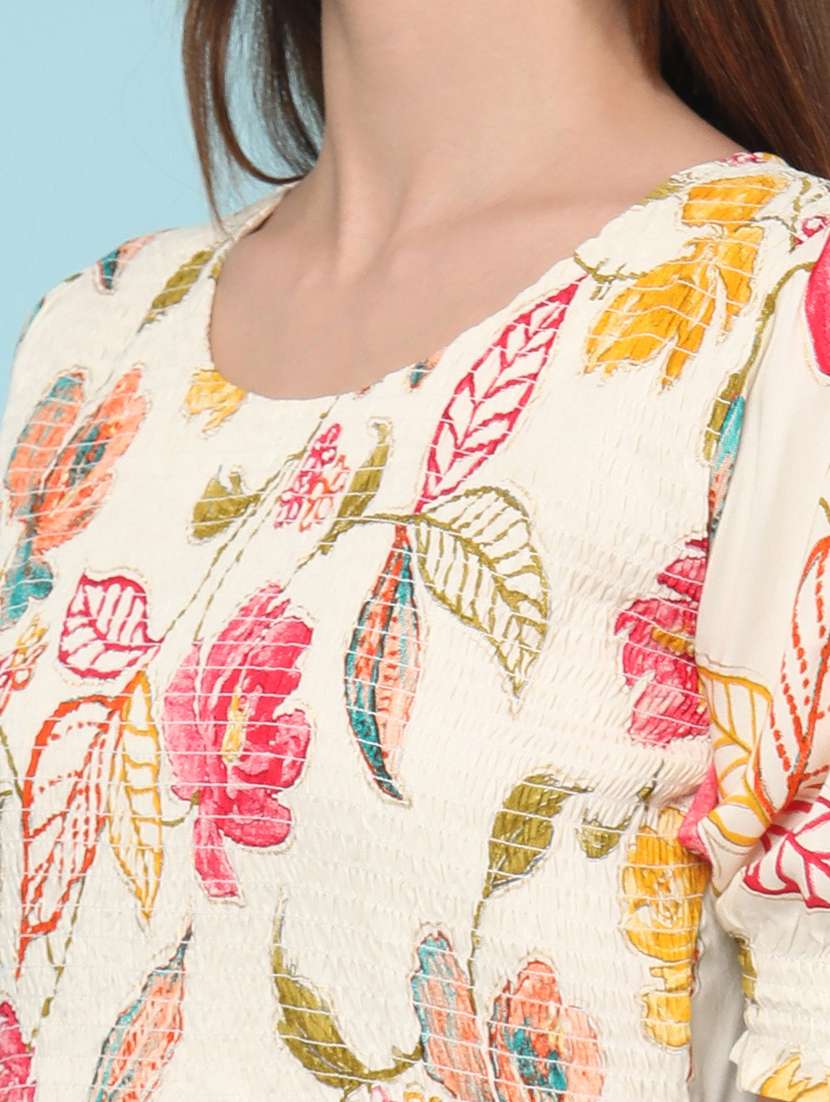 Women Printed Short Sleeves Fit And Flare Dress - 22508120 -  Standard Image - 1