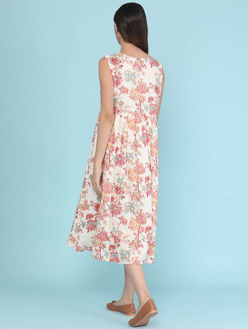Women Printed Sleeveless A-line Dress - 22508121 -  Standard Image - 4