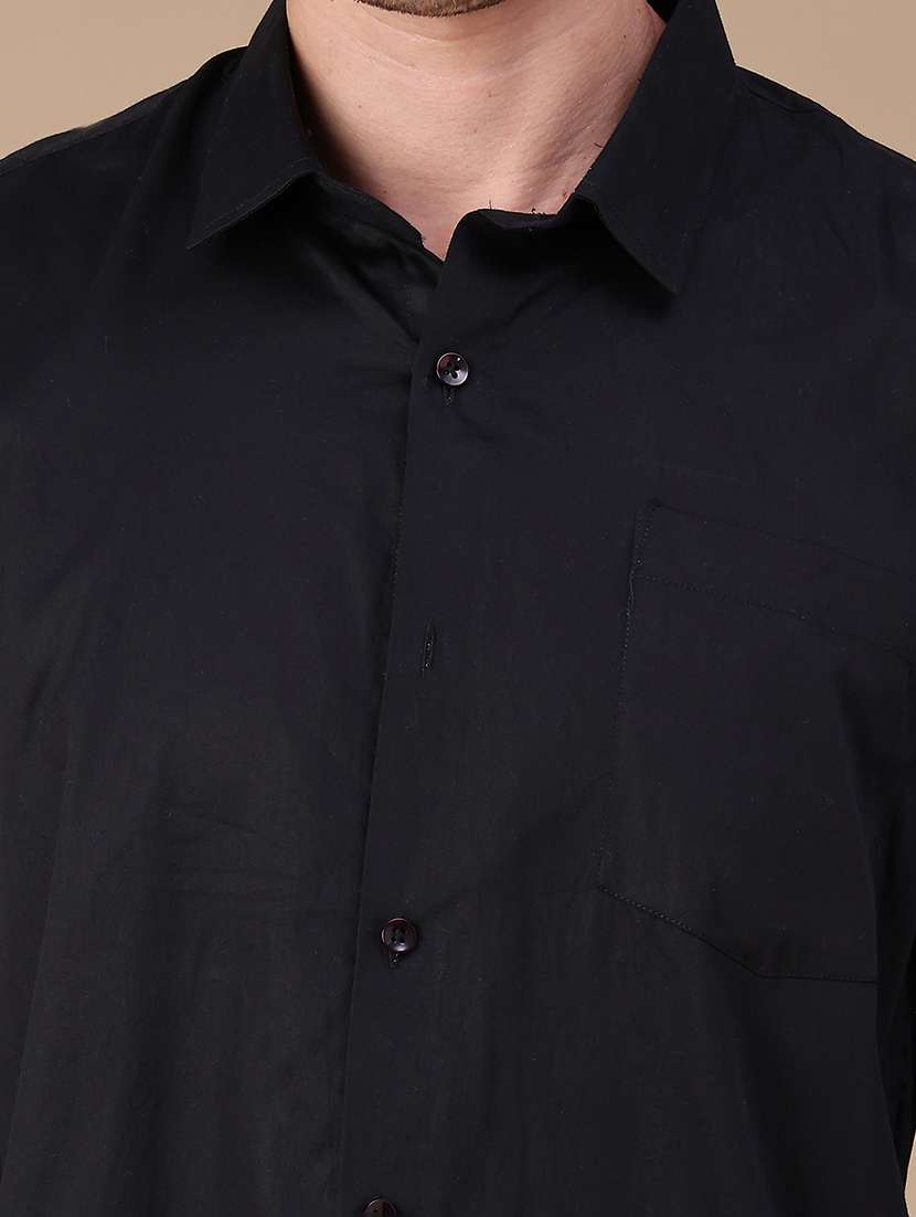 Men Solid Long Sleeves Regular Fit Casual Shirt - 22508317 -  Standard Image - 1