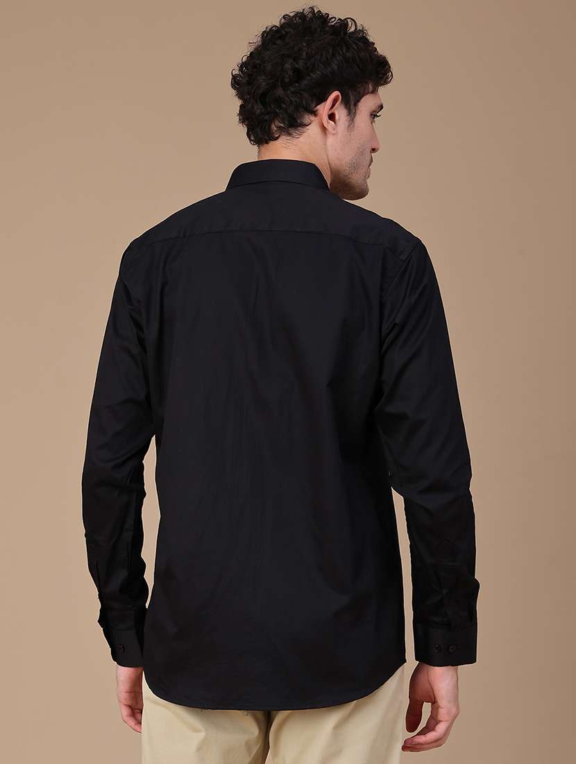 Men Solid Long Sleeves Regular Fit Casual Shirt - 22508317 -  Standard Image - 4
