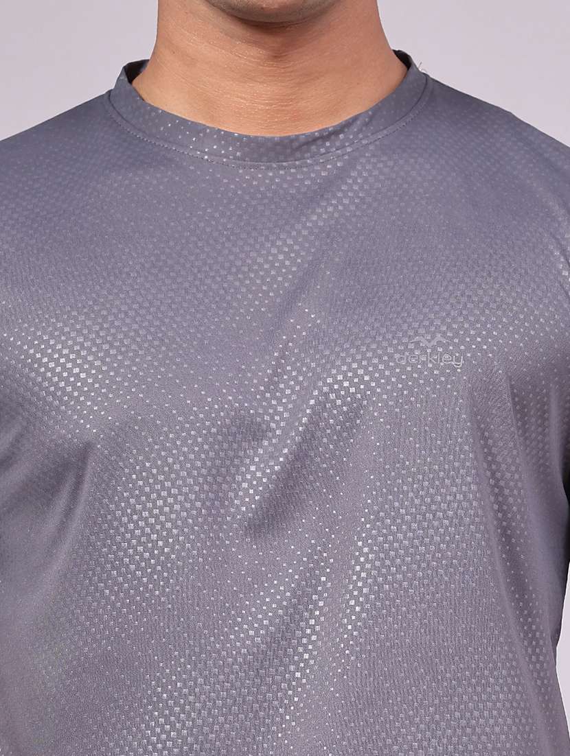 men textured short sleeve slim fit t-shirt - 22508401 -  Standard Image - 1