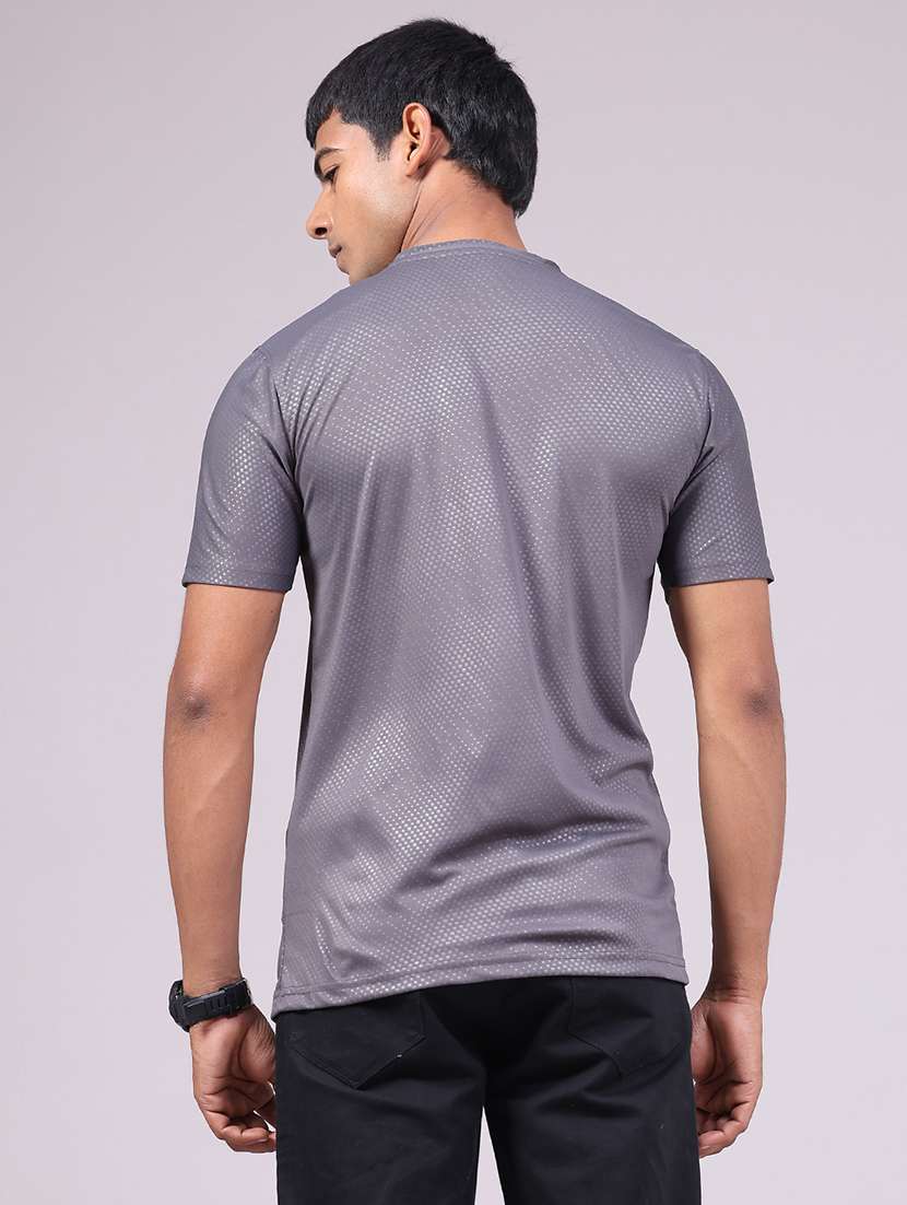 men textured short sleeve slim fit t-shirt - 22508401 -  Standard Image - 4