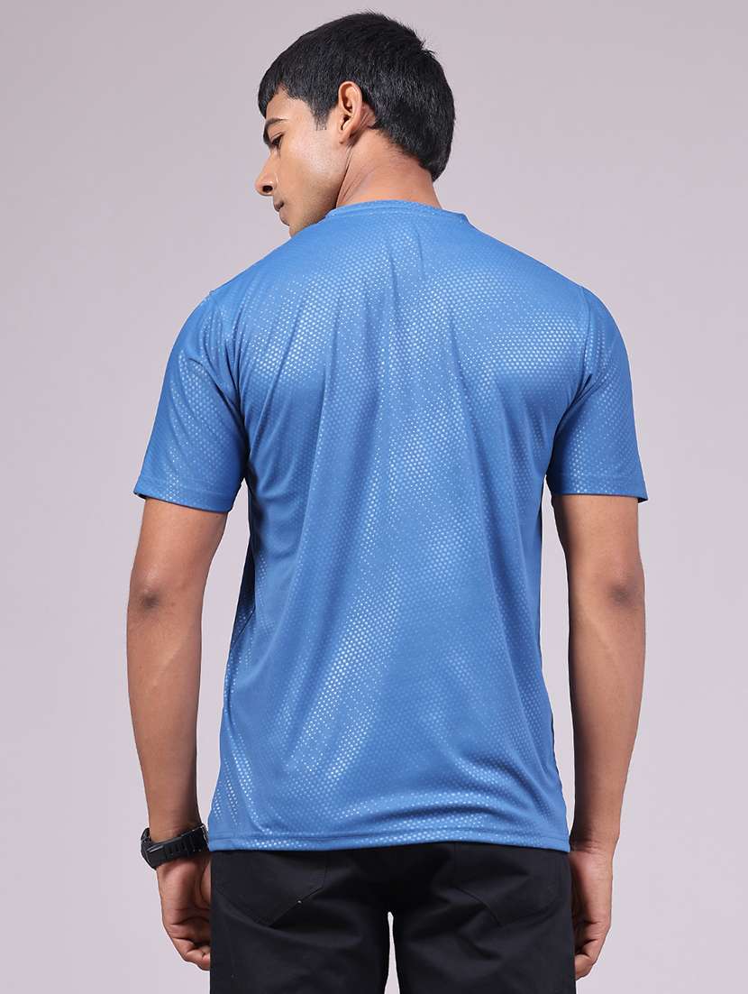 men textured short sleeve slim fit t-shirt - 22508402 -  Standard Image - 4