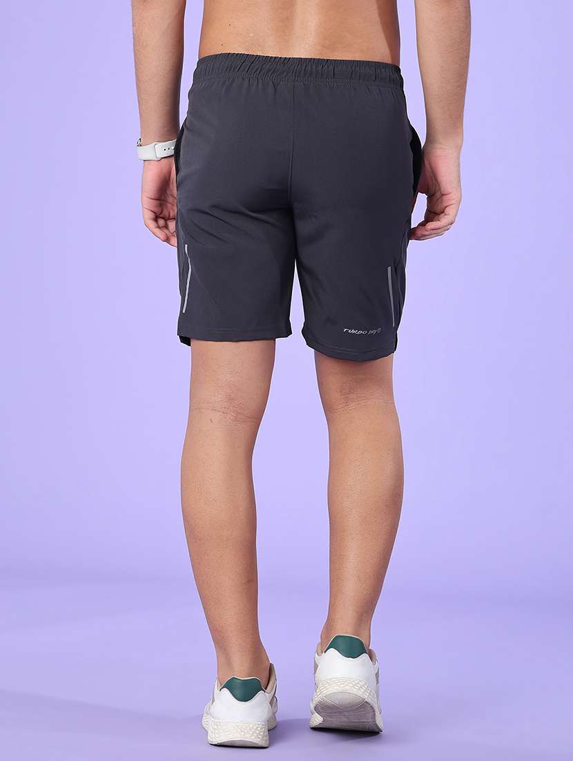 men solid mid rise regular fit sport shorts - 22508511 -  Standard Image - 4