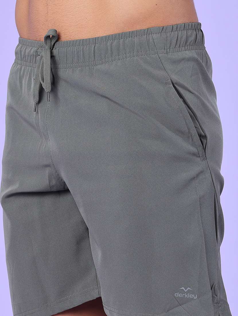 men solid mid rise regular fit sport shorts - 22508514 -  Standard Image - 1