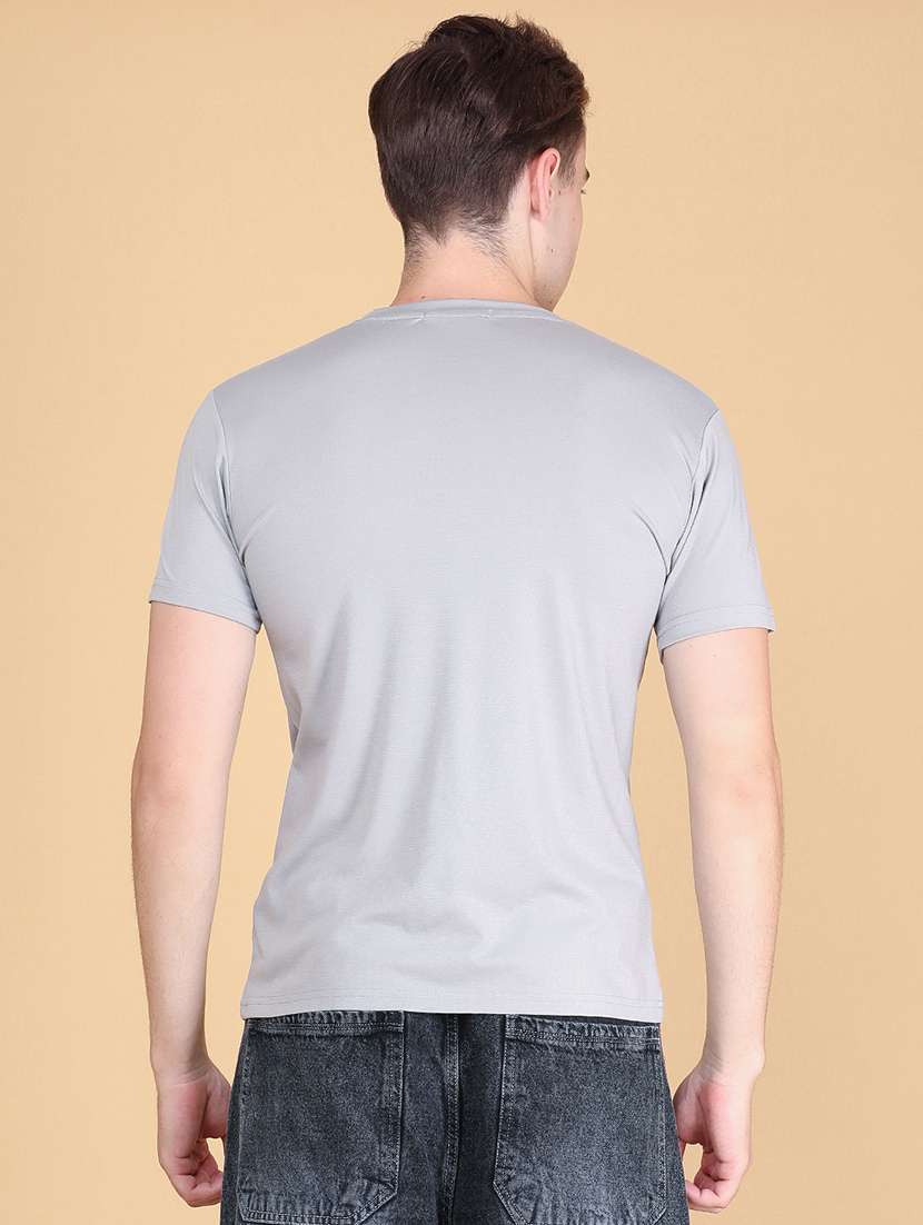 Men Printed Short Sleeves Slim Fit T-shirt - 22508641 -  Standard Image - 4