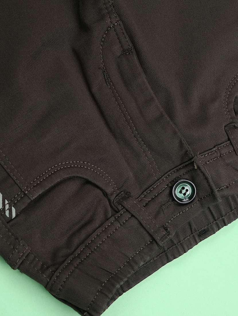 boys solid mid rise slim fit chinos - 22508720 -  Standard Image - 4