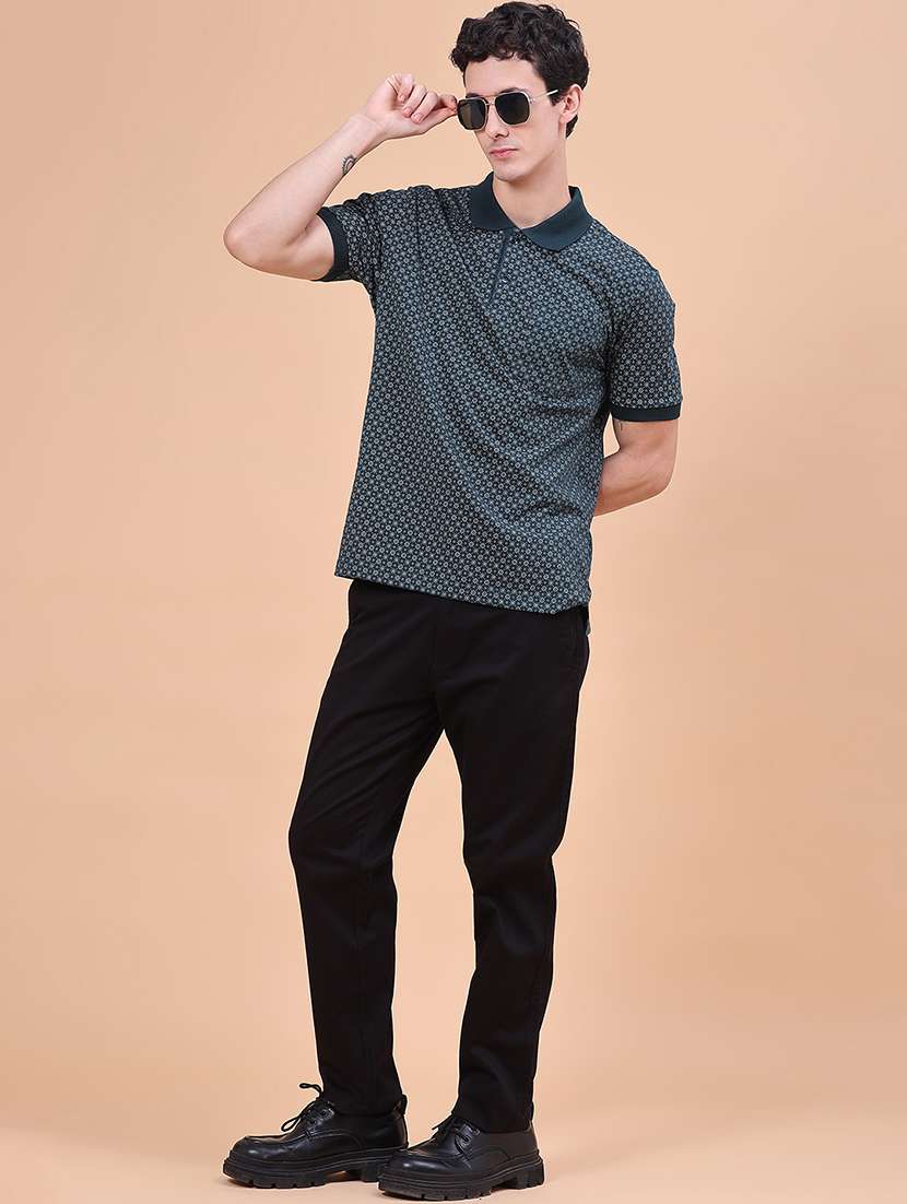 Men Printed Short Sleeve Regular Fit Polo T-shirt - 22508954 -  Standard Image - 4