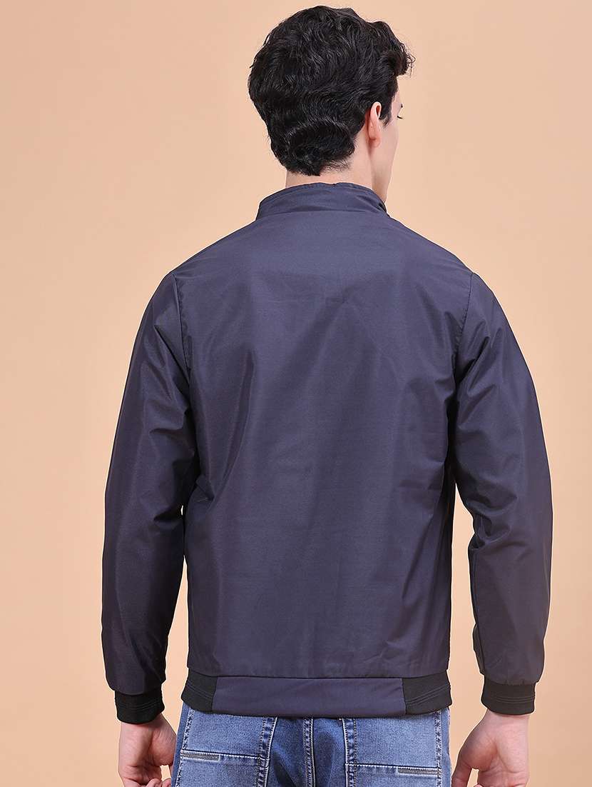 Men Solid Long Sleeve Lightweight Bomber Jacket - 22509048 -  Standard Image - 1