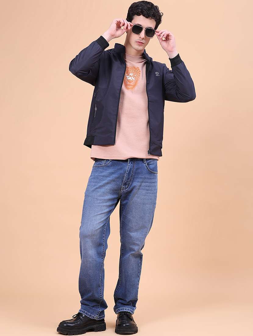 Men Solid Long Sleeve Lightweight Bomber Jacket - 22509048 -  Standard Image - 4
